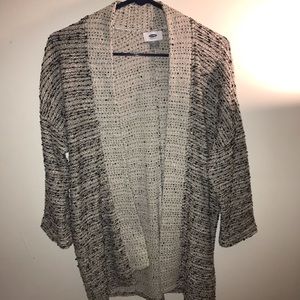 Gray/white Cover Up Blazer